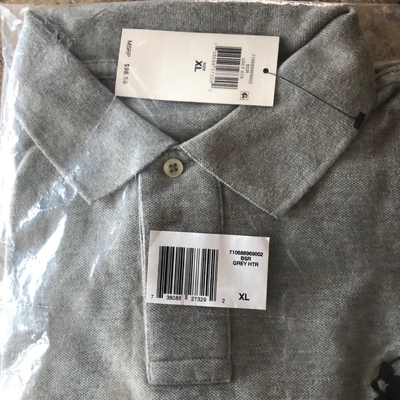 Ralph Lauren Polo NWT big pony collar shirt black gray white navy blue - Picture 14 of 16